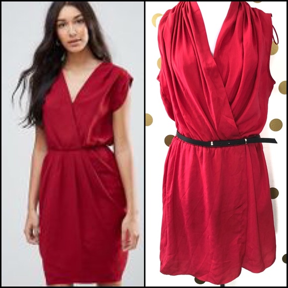 mango red dress 2018